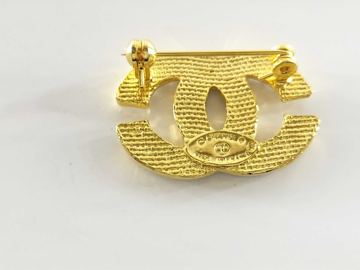 CHANEL Coco Mark Coco Mark Rhinestone Brooch