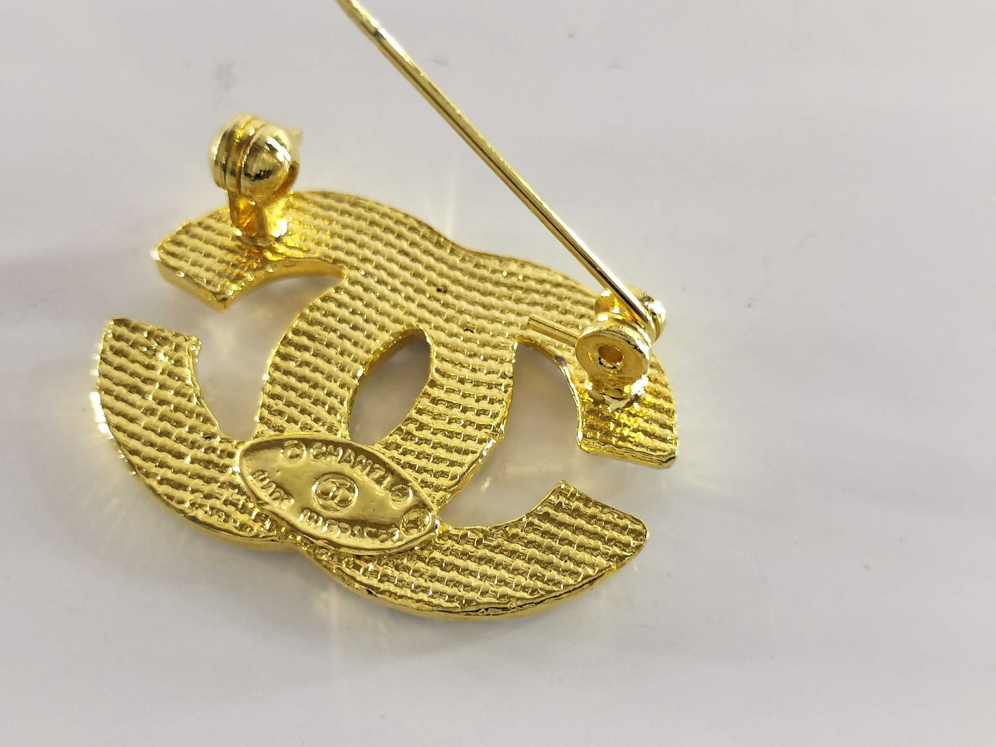 CHANEL Coco Mark Coco Mark Rhinestone Brooch
