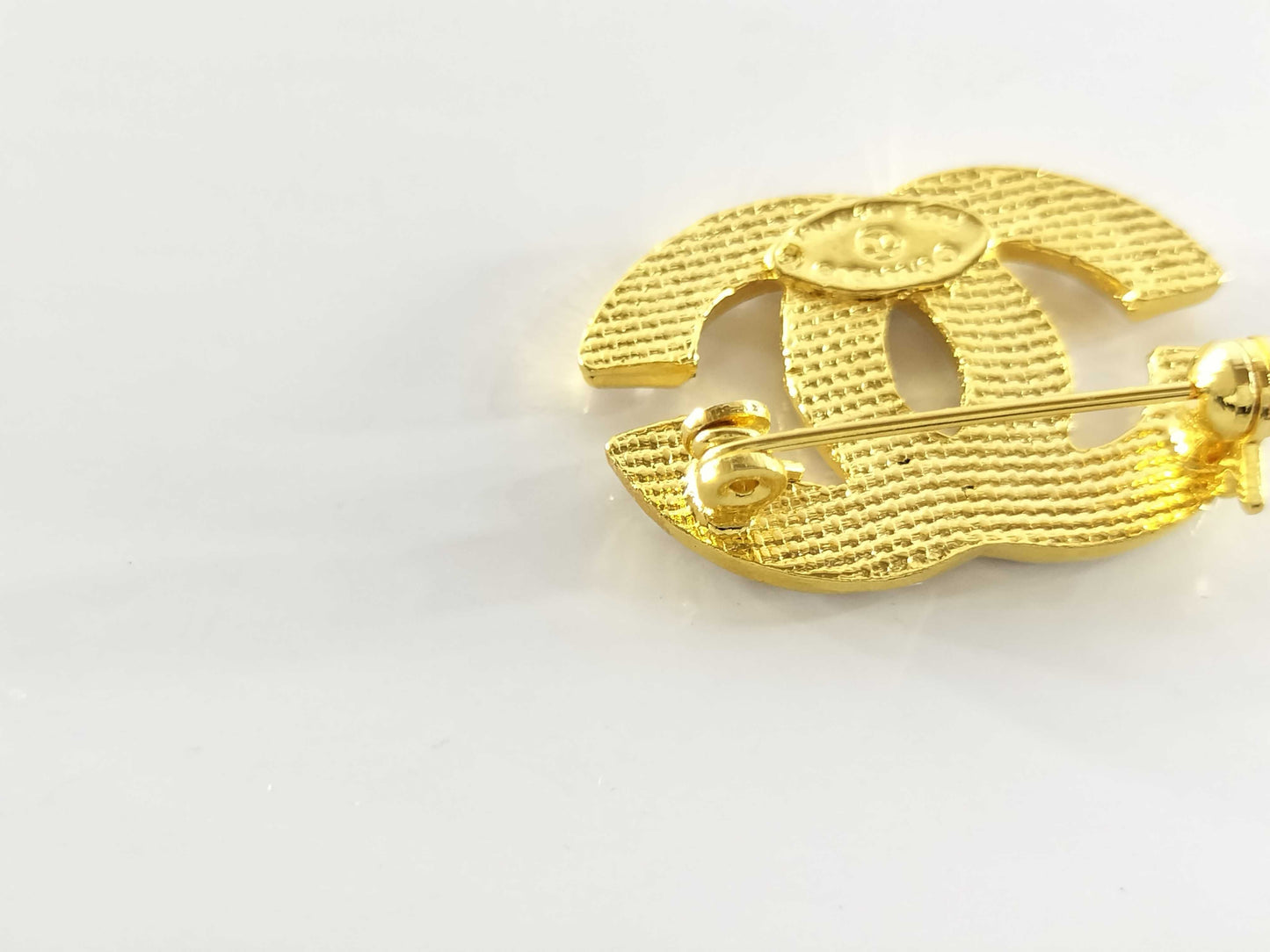 CHANEL Coco Mark Coco Mark Rhinestone Brooch