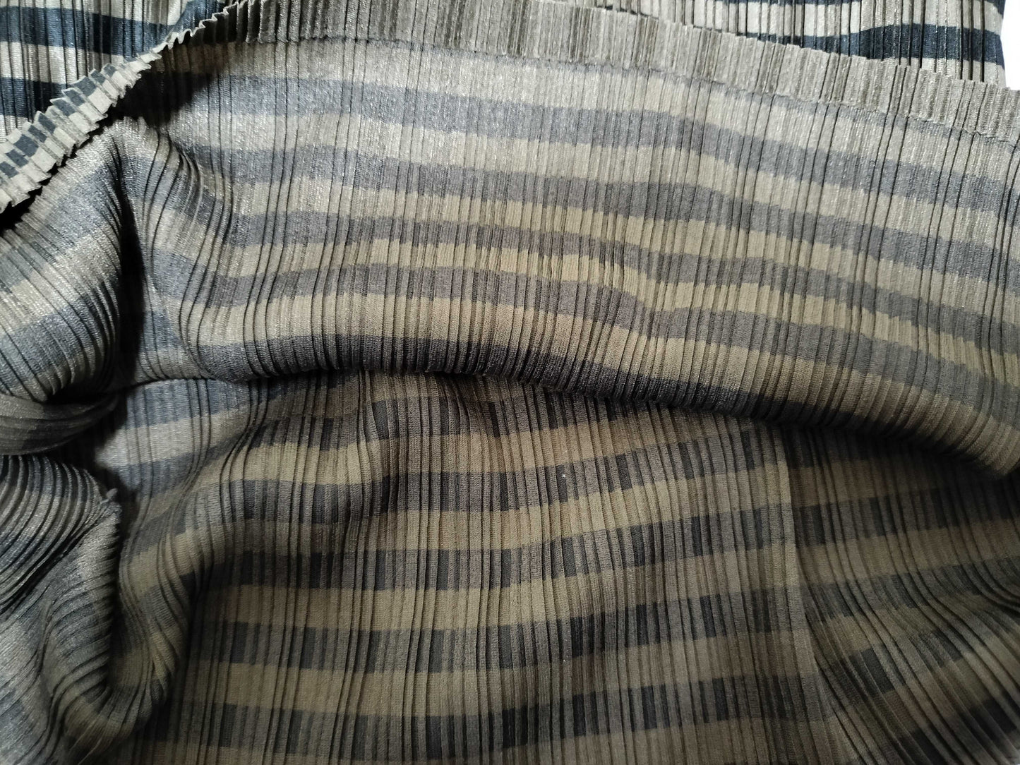 ISSEY MIYAKE Pleats Please Top Turtleneck Striped Top