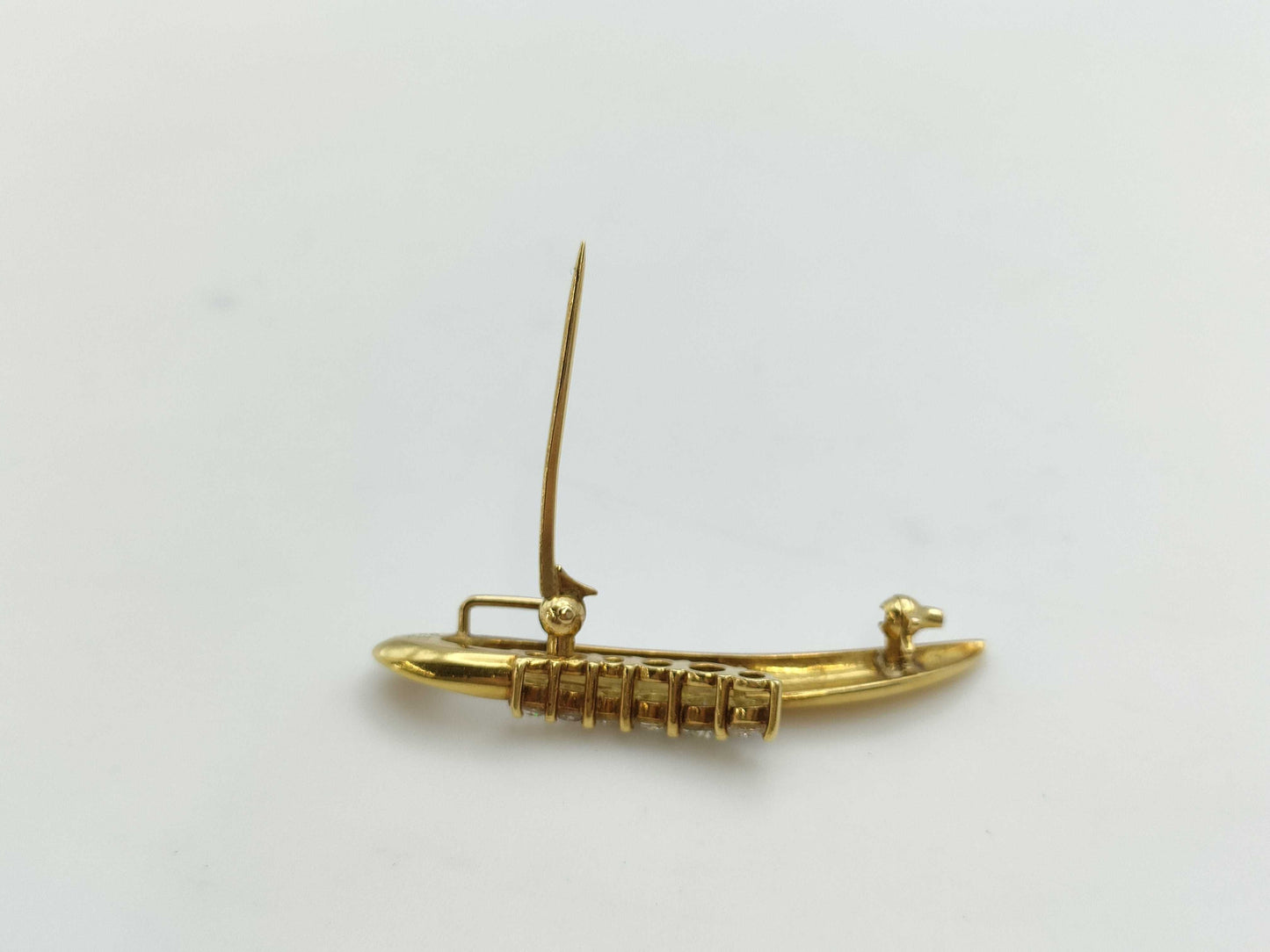 D0.51ct K18 5.3g Brooch