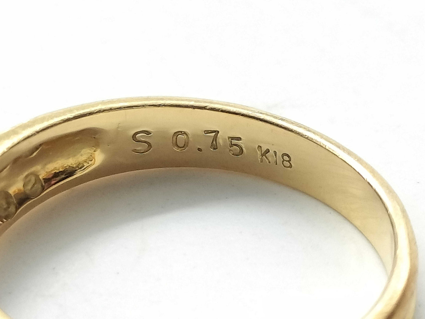 S0.75ct D0.09ct K18 3.3g Ring