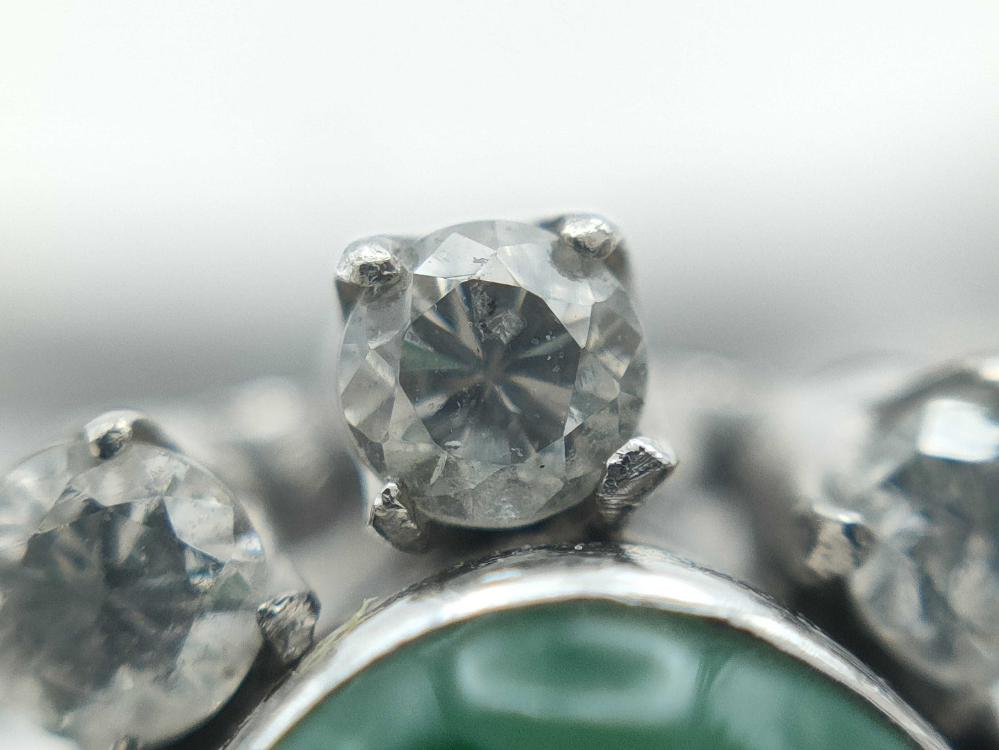 TASAKI Jadeite Diamond PT900 Ring 6.0g