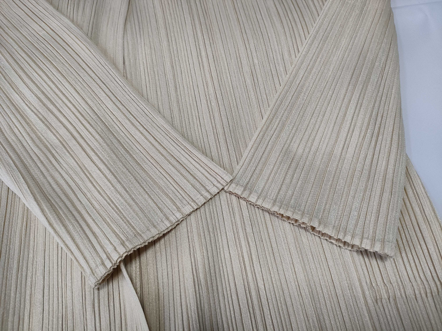 PLEATS PLEASE Zebra Ensemble in Beige Other Apparel