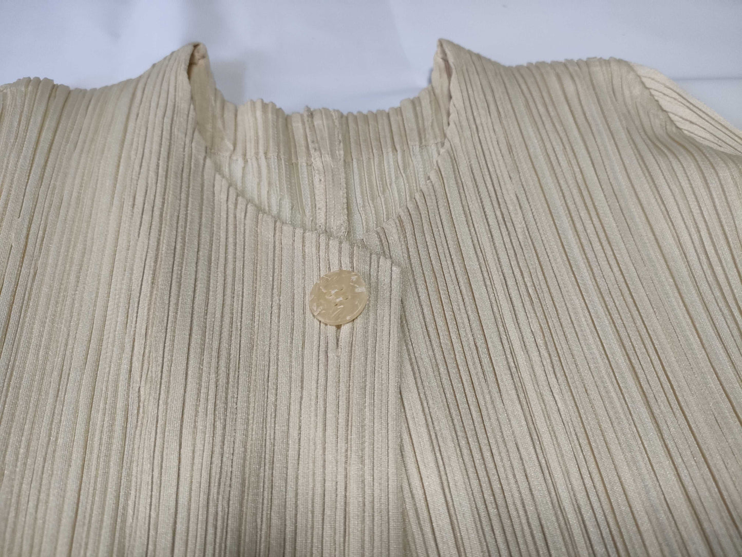 PLEATS PLEASE Zebra Ensemble in Beige Other Apparel