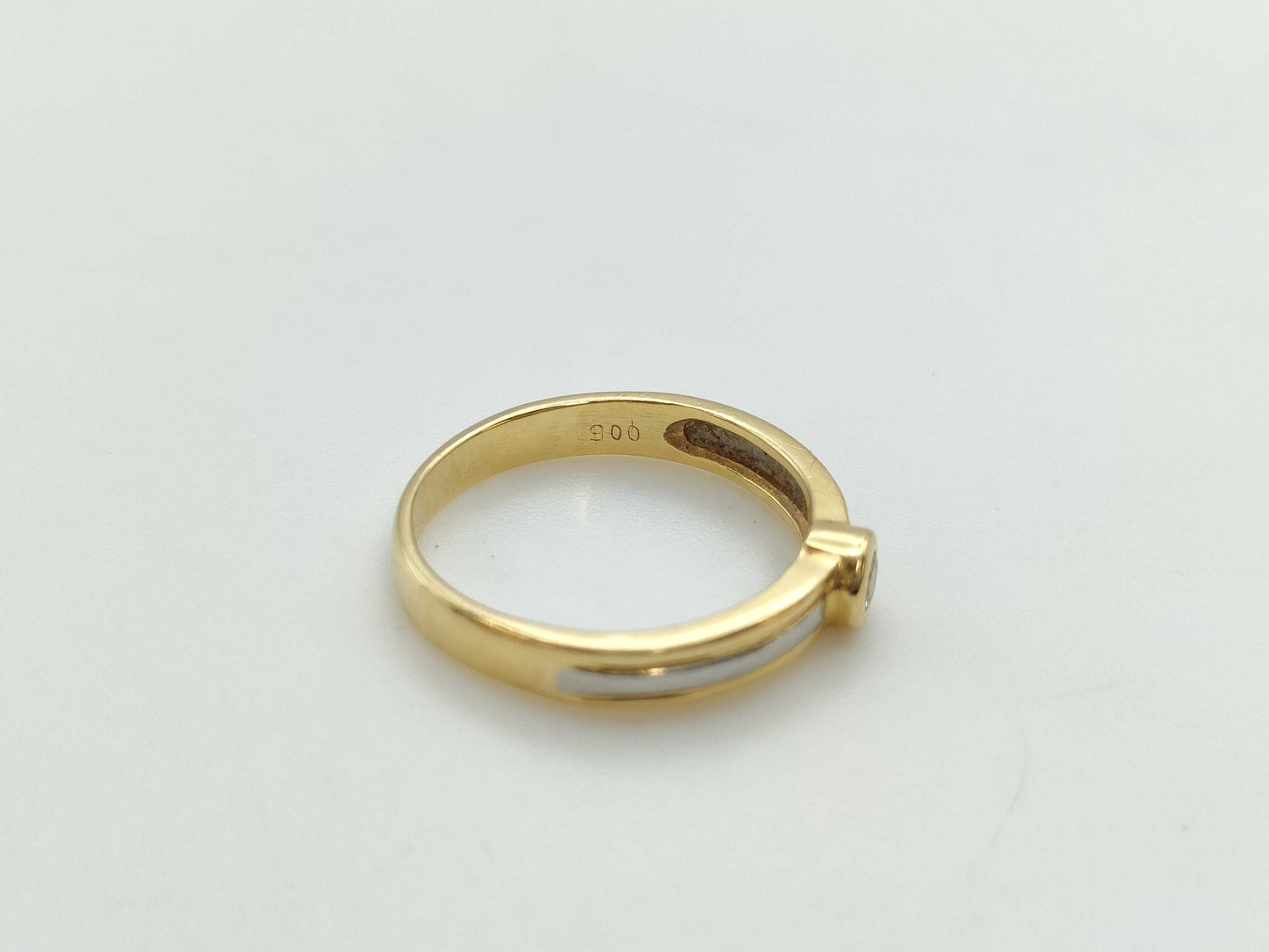D0.06ct K18/Pt900 2.3g Ring