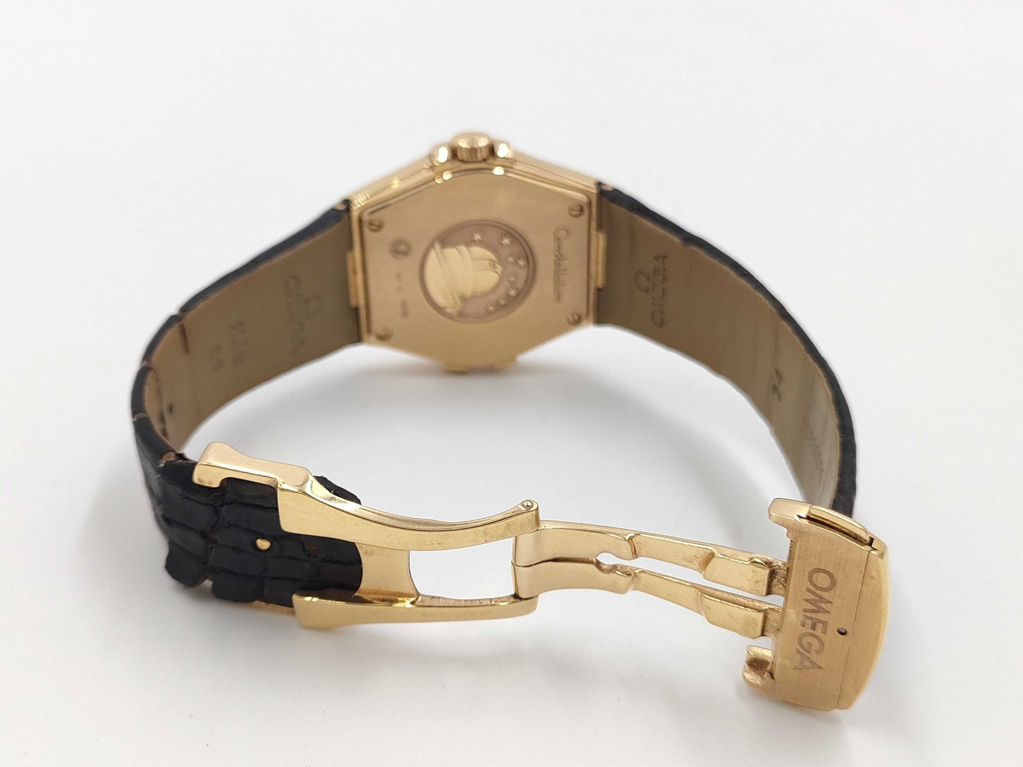 OMEGA 123.53.35.60.63.001 92410583 Quartz 18K Gold Men's Watch