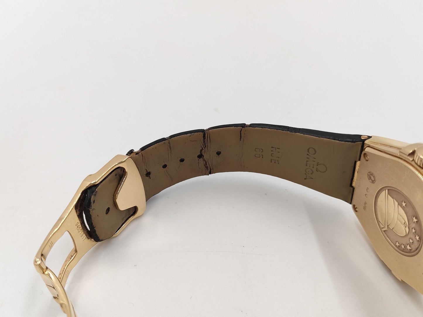 OMEGA 123.53.35.60.63.001 92410583 Quartz 18K Gold Men's Watch