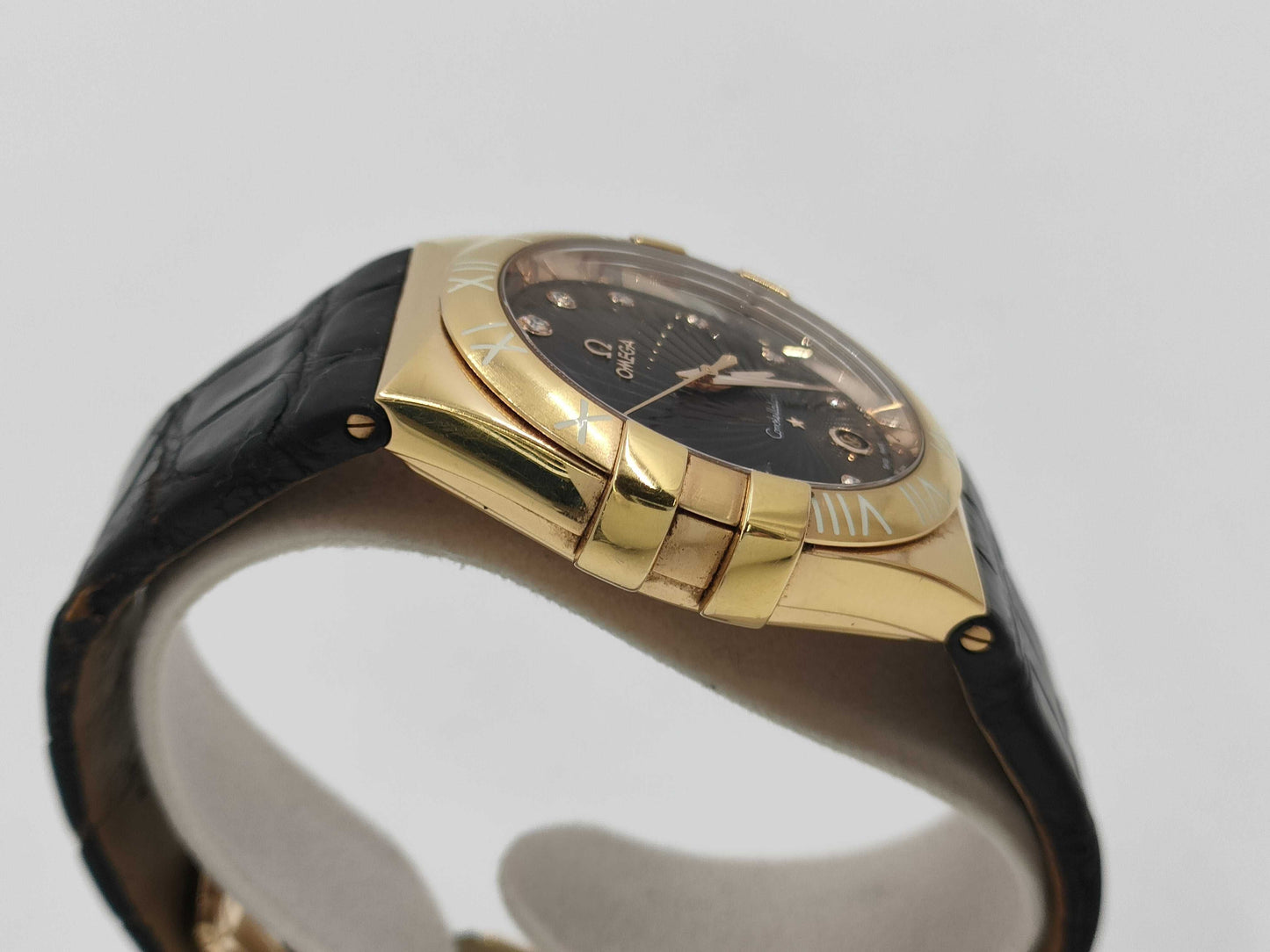 OMEGA 123.53.35.60.63.001 92410583 Quartz 18K Gold Men's Watch