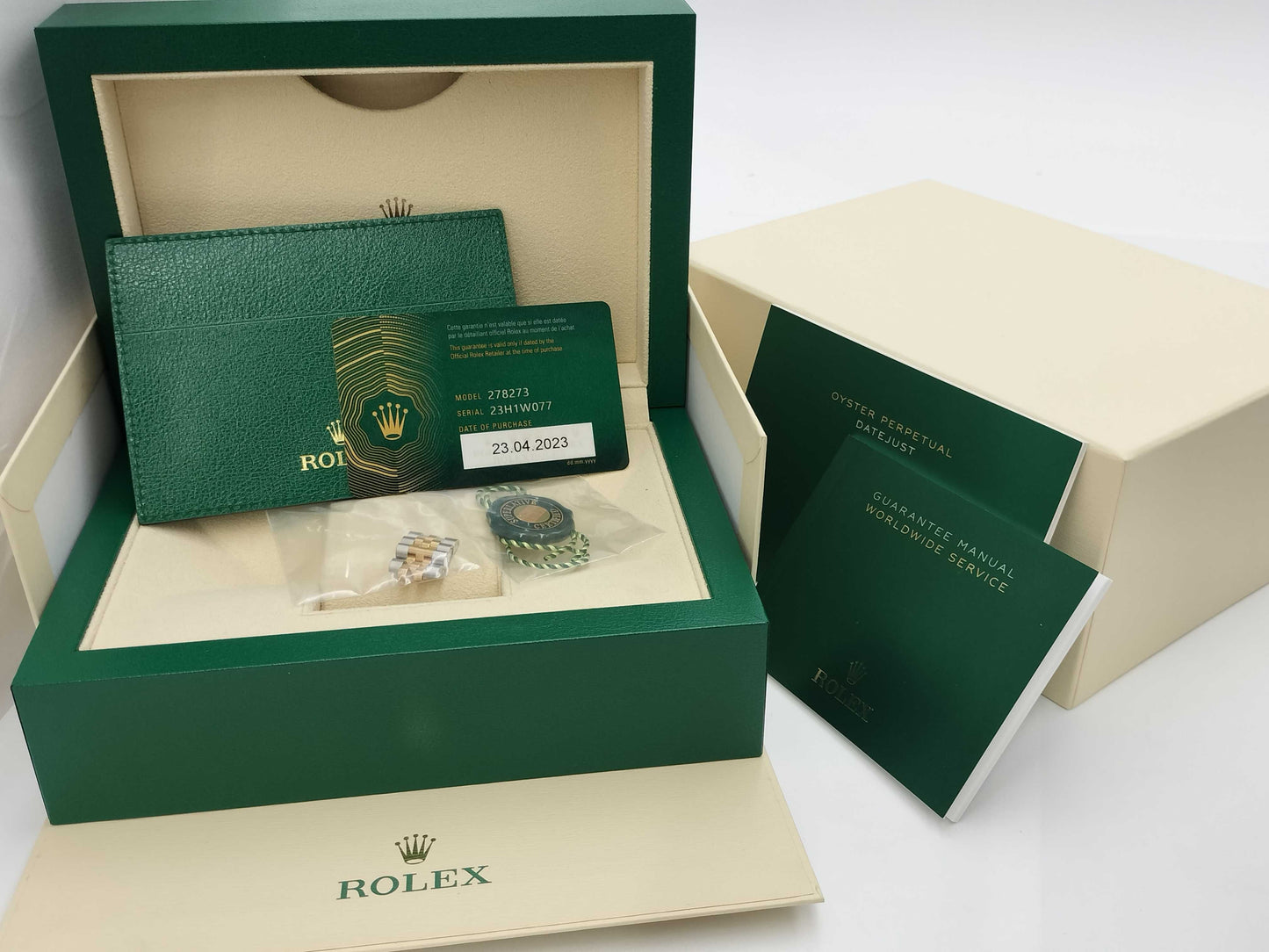 ROLEX 278273 23H1W077 Green Floral Women's Watch