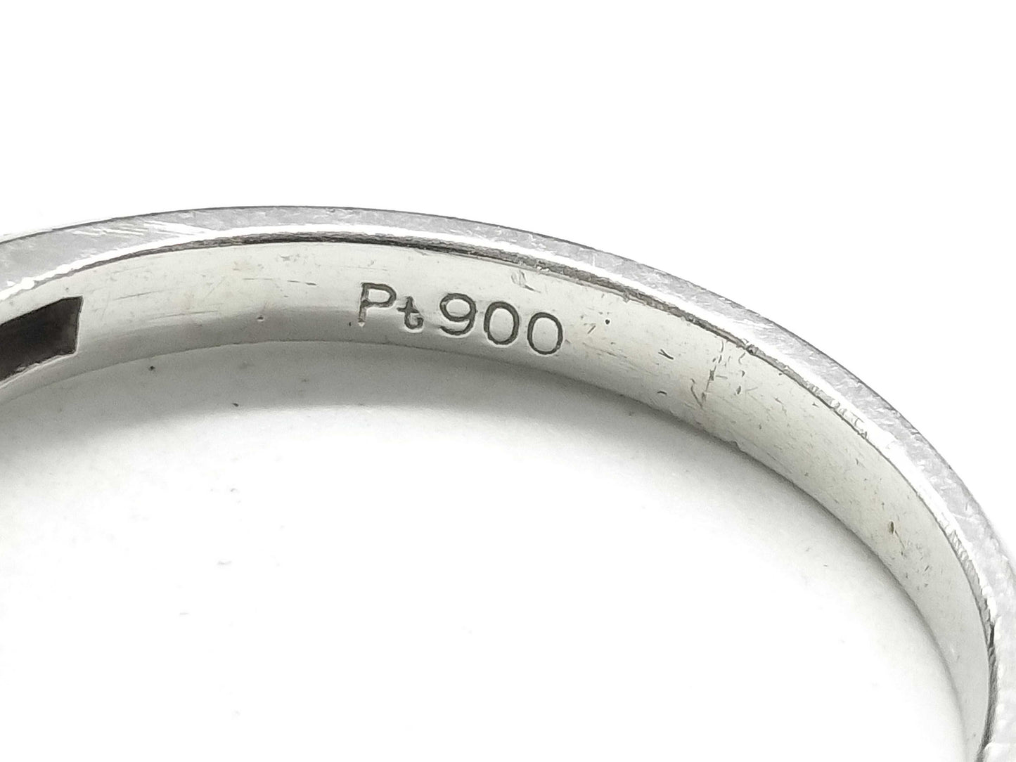 S0.58ct D0.15ct Pt900 4.1g Ring