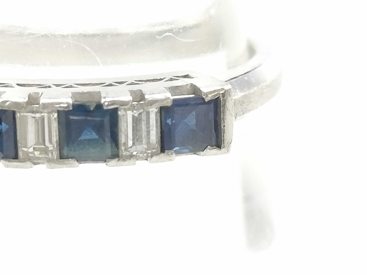 S0.58ct D0.15ct Pt900 4.1g Ring