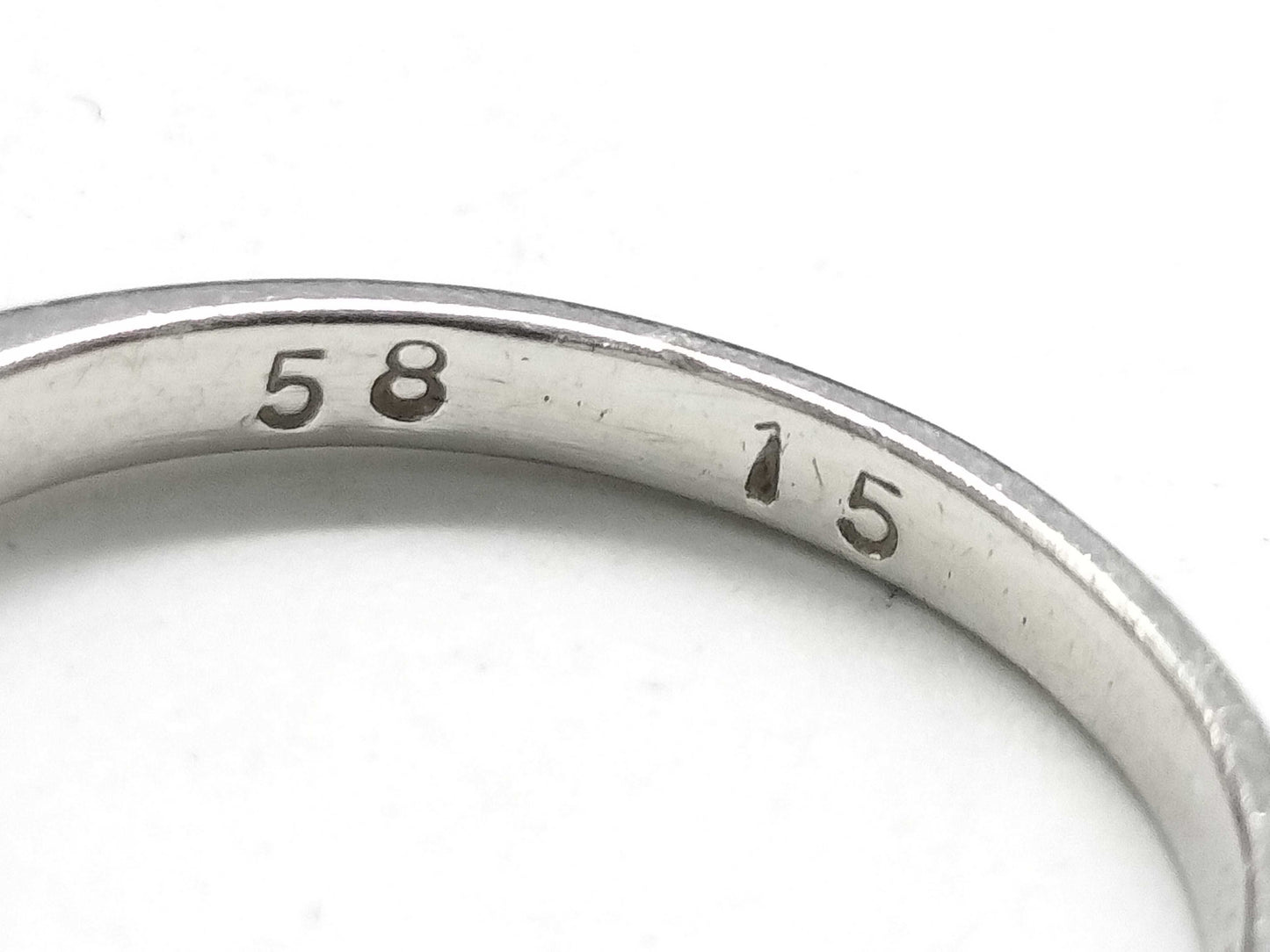 S0.58ct D0.15ct Pt900 4.1g Ring