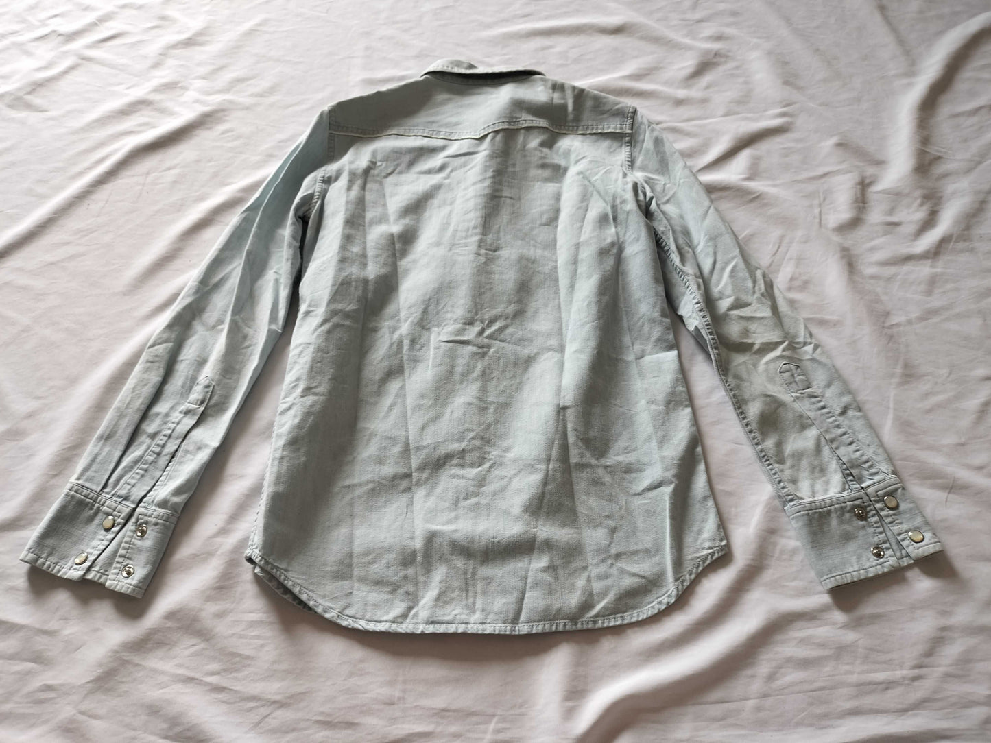 (10462_0164) GUCCI GUCCI Denim Western Shirt Snap Button Shirt