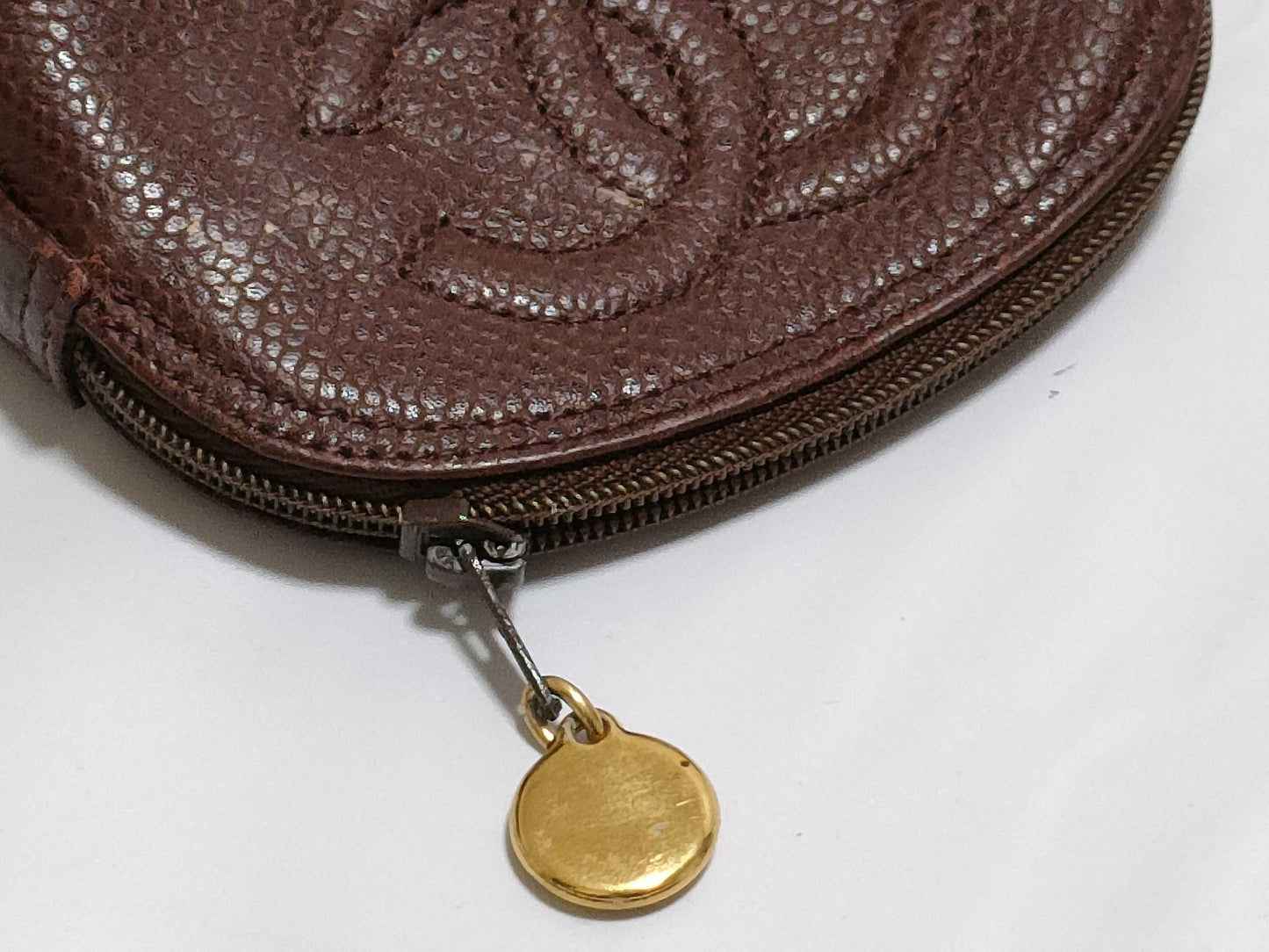 CHANEL Caviar Skin Coin Case Key Case *2 Key Case/Key Holder