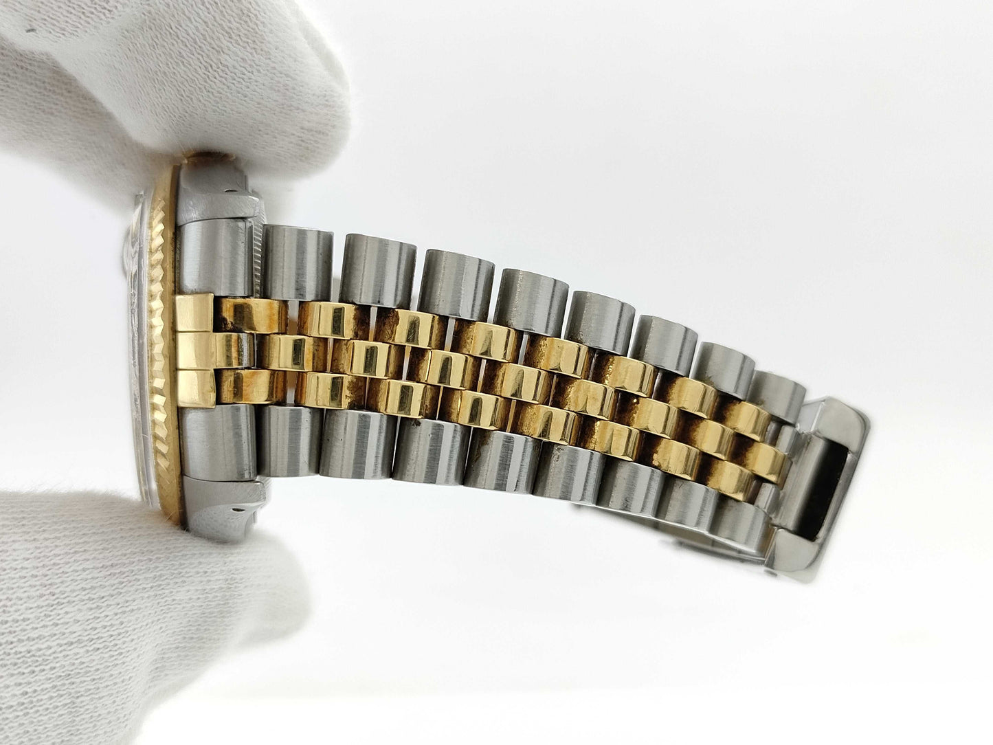 ROLEX 16013G 9838636 Houndstooth Men's Watch
