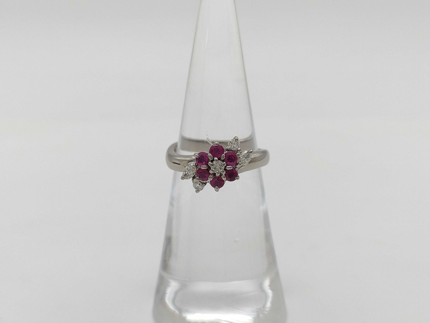 R0.46ct D0.21ct K18WG 4.0g Ring