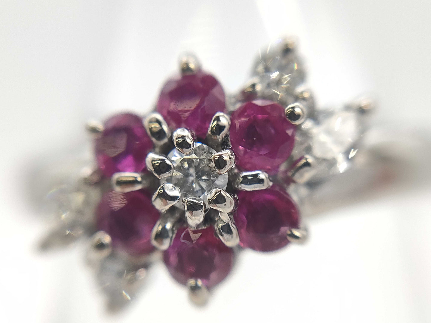 R0.46ct D0.21ct K18WG 4.0g Ring