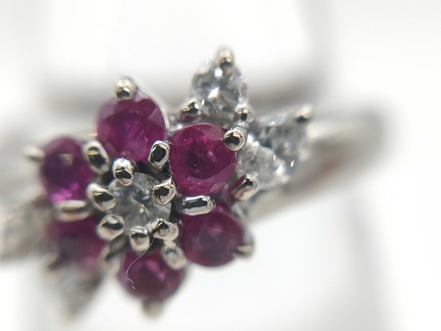 R0.46ct D0.21ct K18WG 4.0g Ring