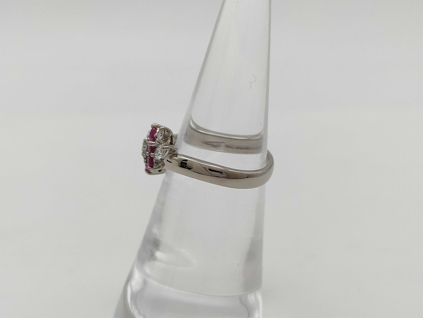 R0.46ct D0.21ct K18WG 4.0g Ring