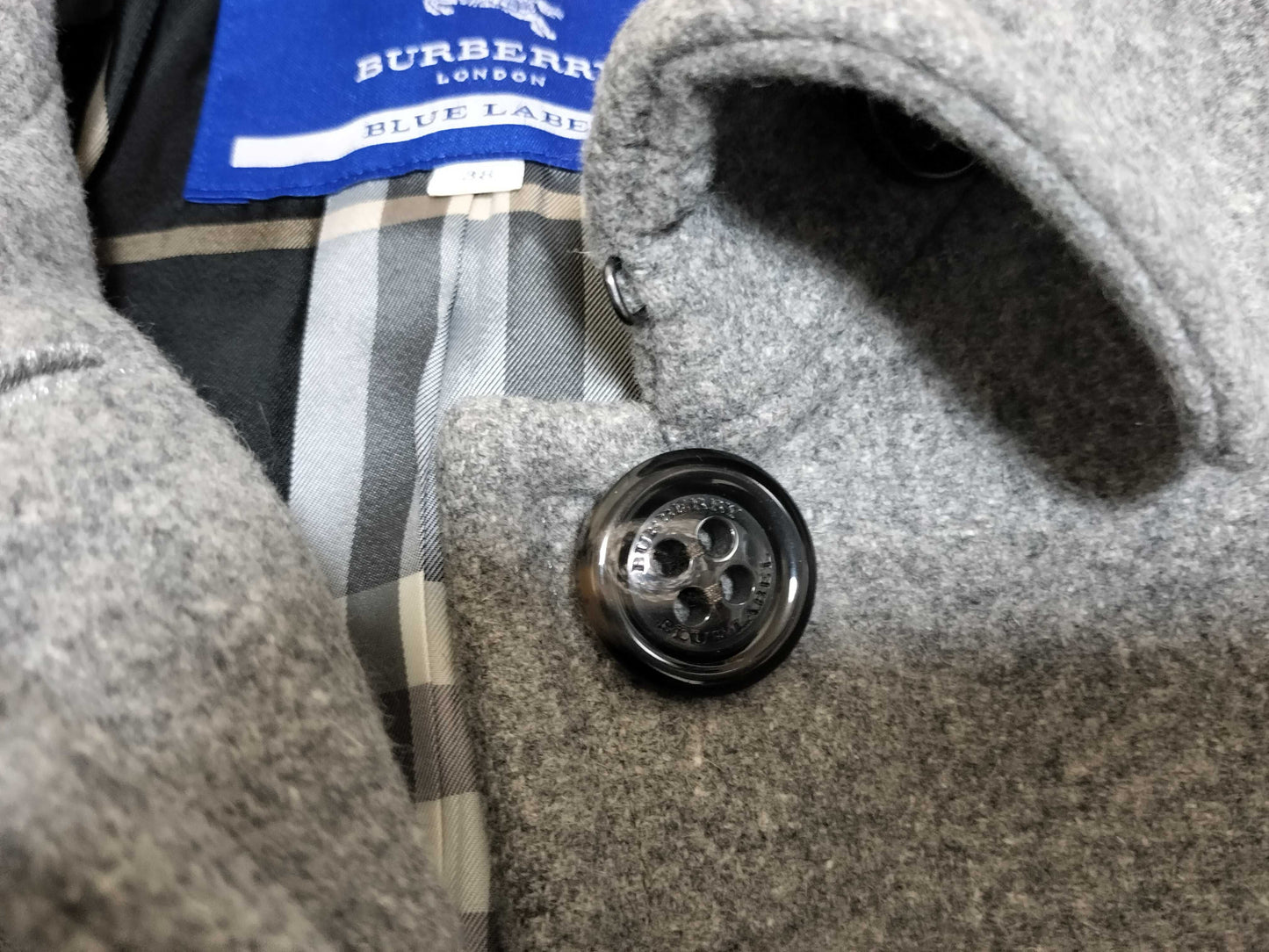 BURBERRY Blue Label Angora and Wool Coat