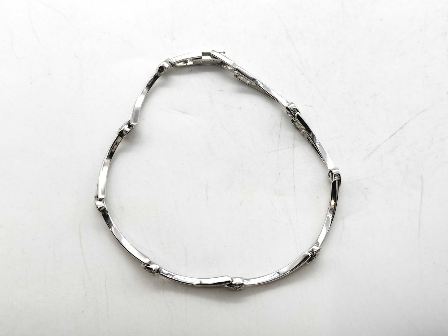 D0.26ct K14WG 6.9g Bracelet/Bangle