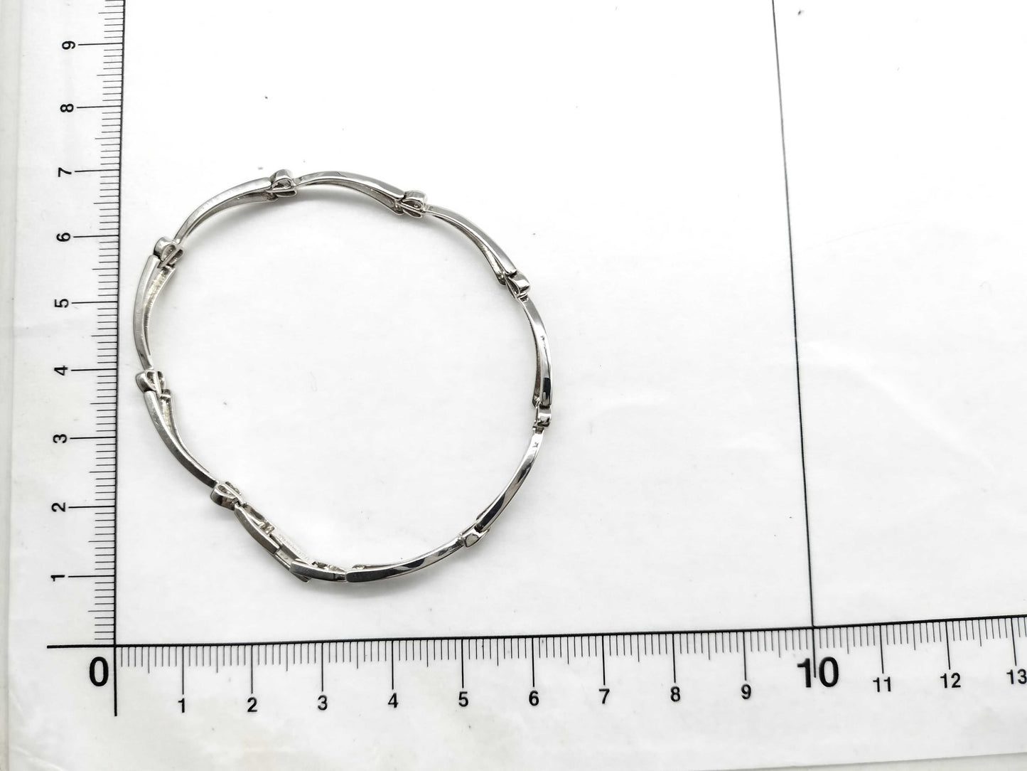 D0.26ct K14WG 6.9g Bracelet/Bangle