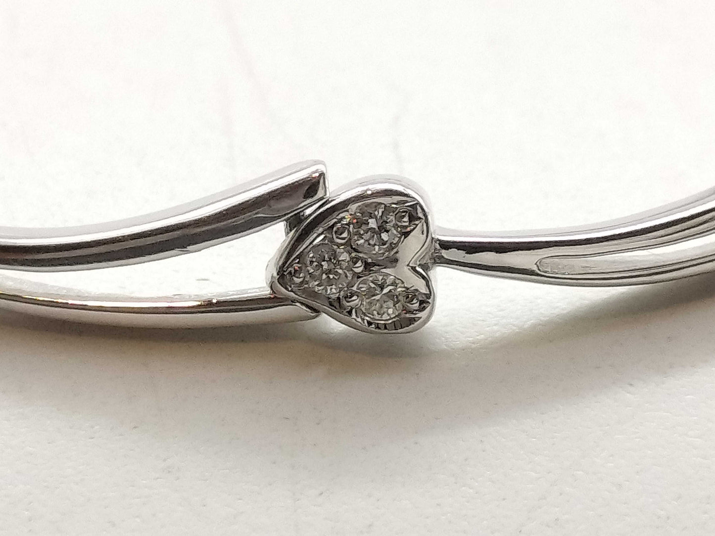 D0.26ct K14WG 6.9g Bracelet/Bangle