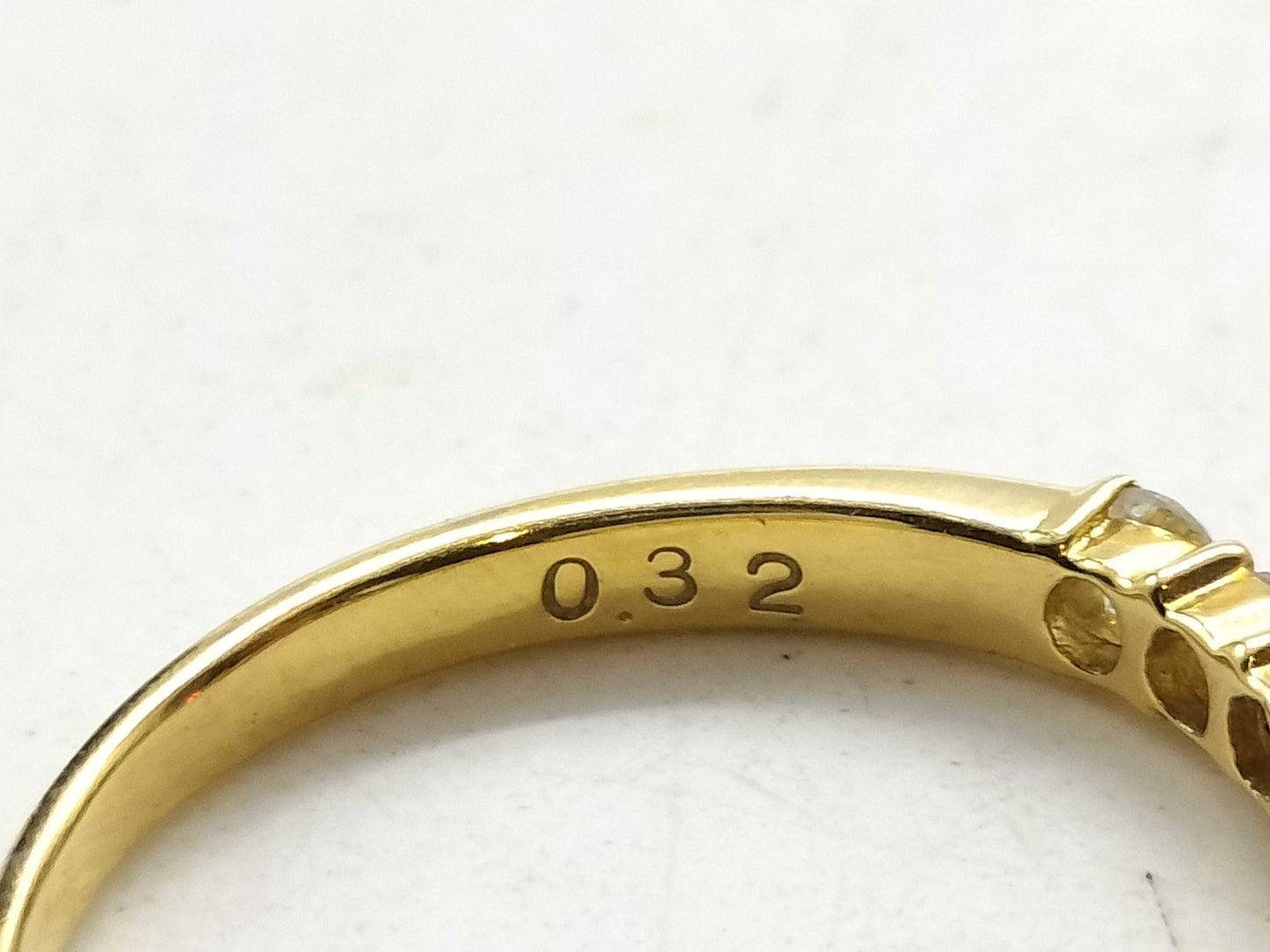 D0.32ct K18 1.6g Ring