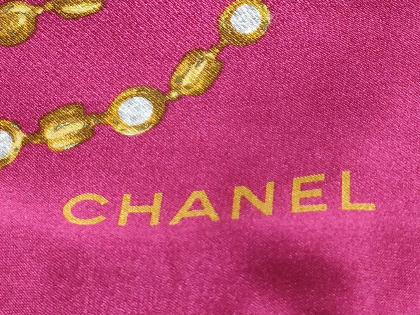 CHANEL Tagless Coco Jewelry Pattern Scarf*2