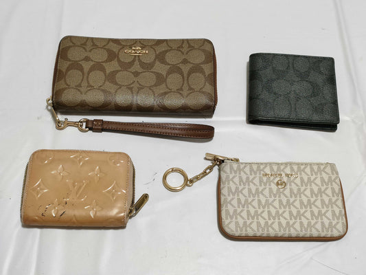COACH Vernis/Michael Cos/Kors Coin Case Wallet 4-Piece Set