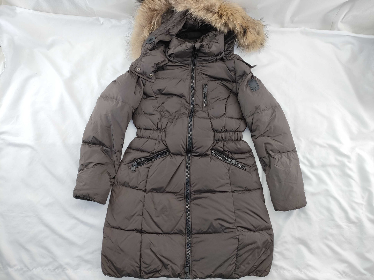 COACH Down Jacket Coat Long Fur Jacket