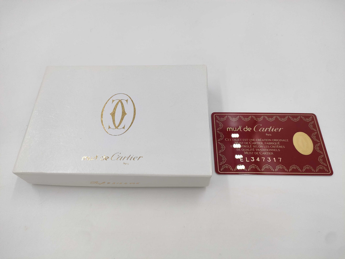 (10461_0055) Cartier Mast Mastline Card Case/Pass Case Bordeaux Unused Items with Box Card Case, Pass Case, Business Card Holder