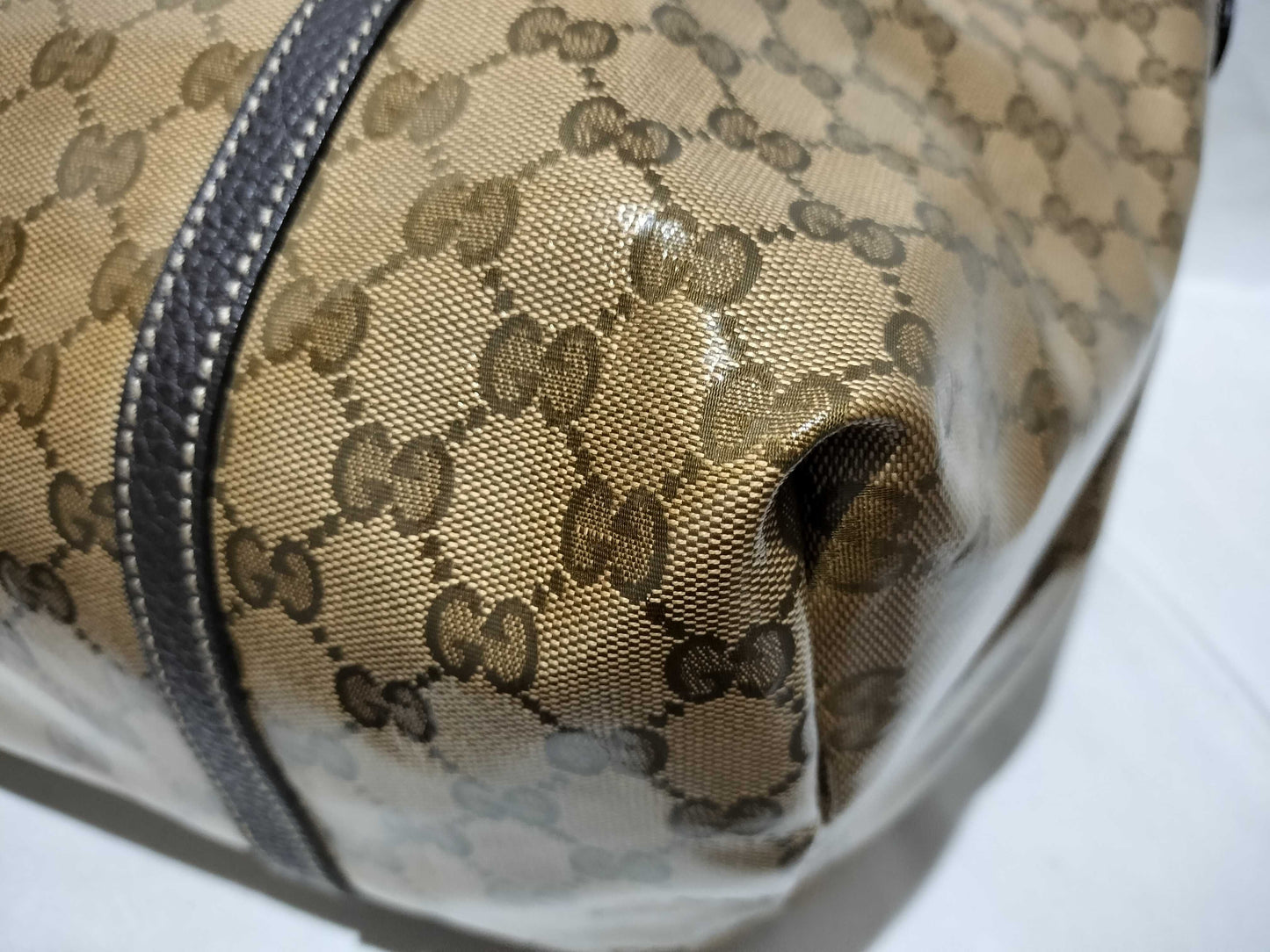 GUCCI GG Canvas Coated Canvas Tote Bag