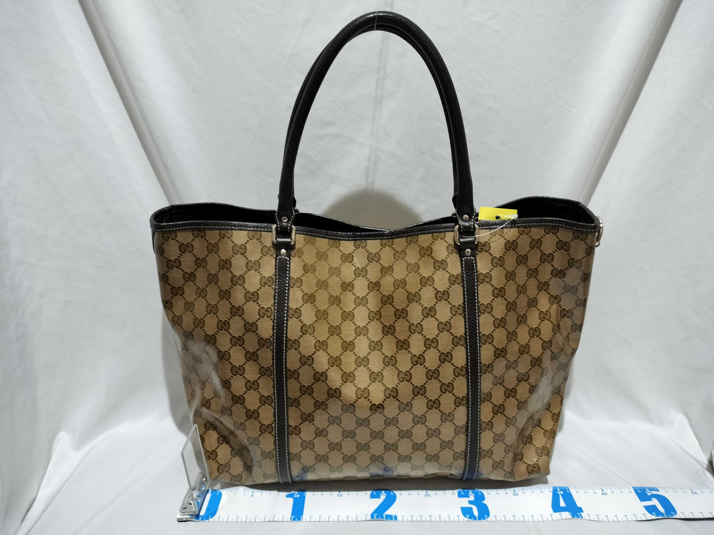 GUCCI GG Canvas Coated Canvas Tote Bag