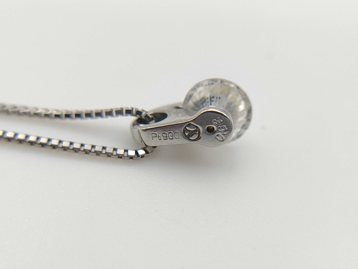 D0.62ct Pt900/Pt850 3.1g Necklace