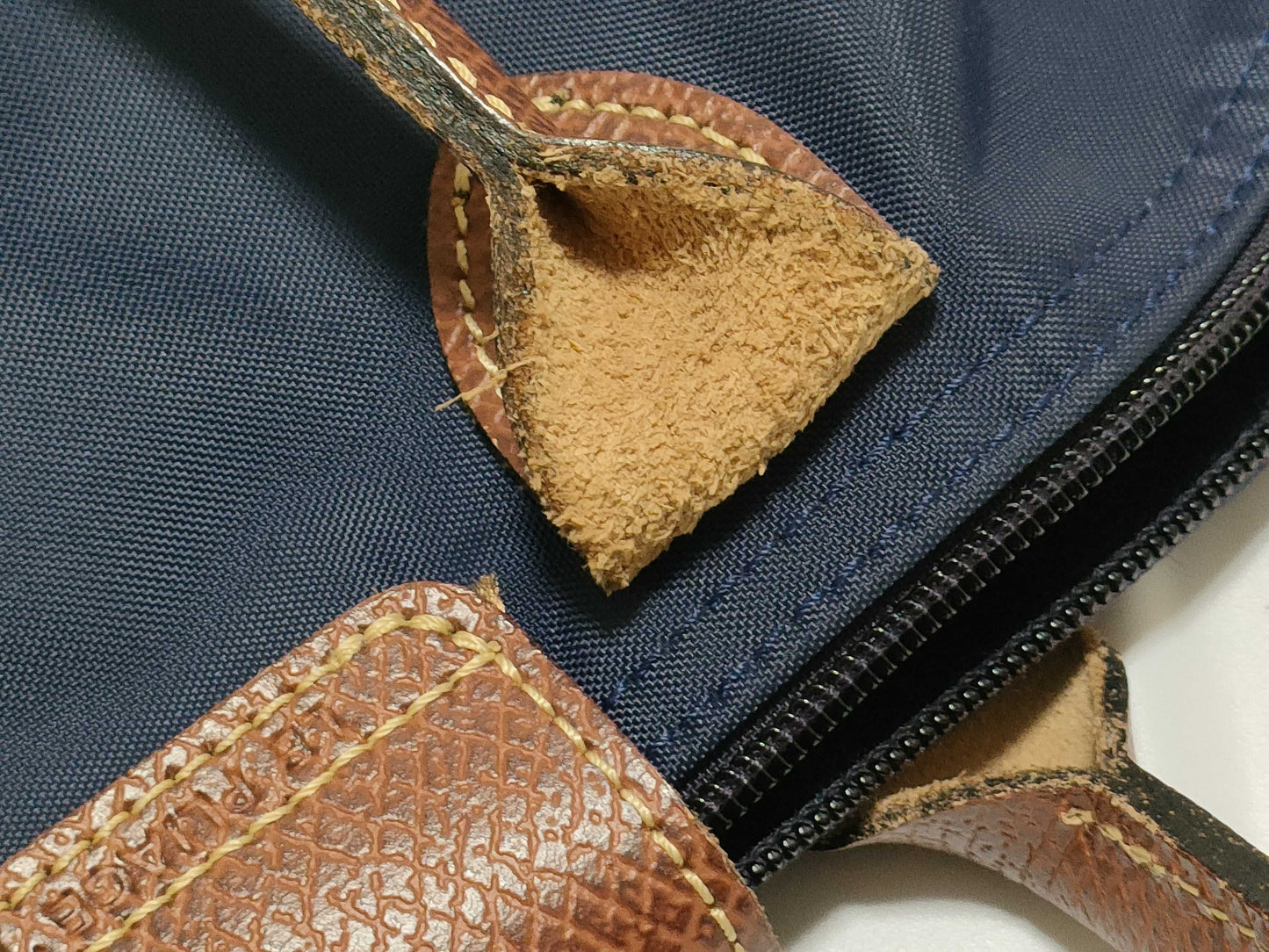 LONG CHAMP Leather Shoulder/Folding Bag Shoulder Bag