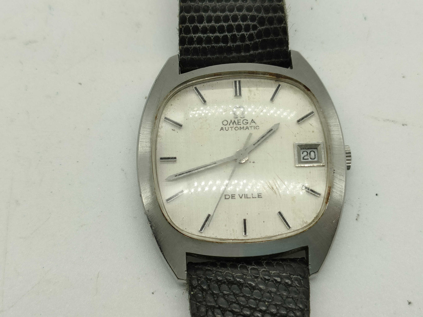 OMEGA De Ville Automatic Square Silver Boys' Watch