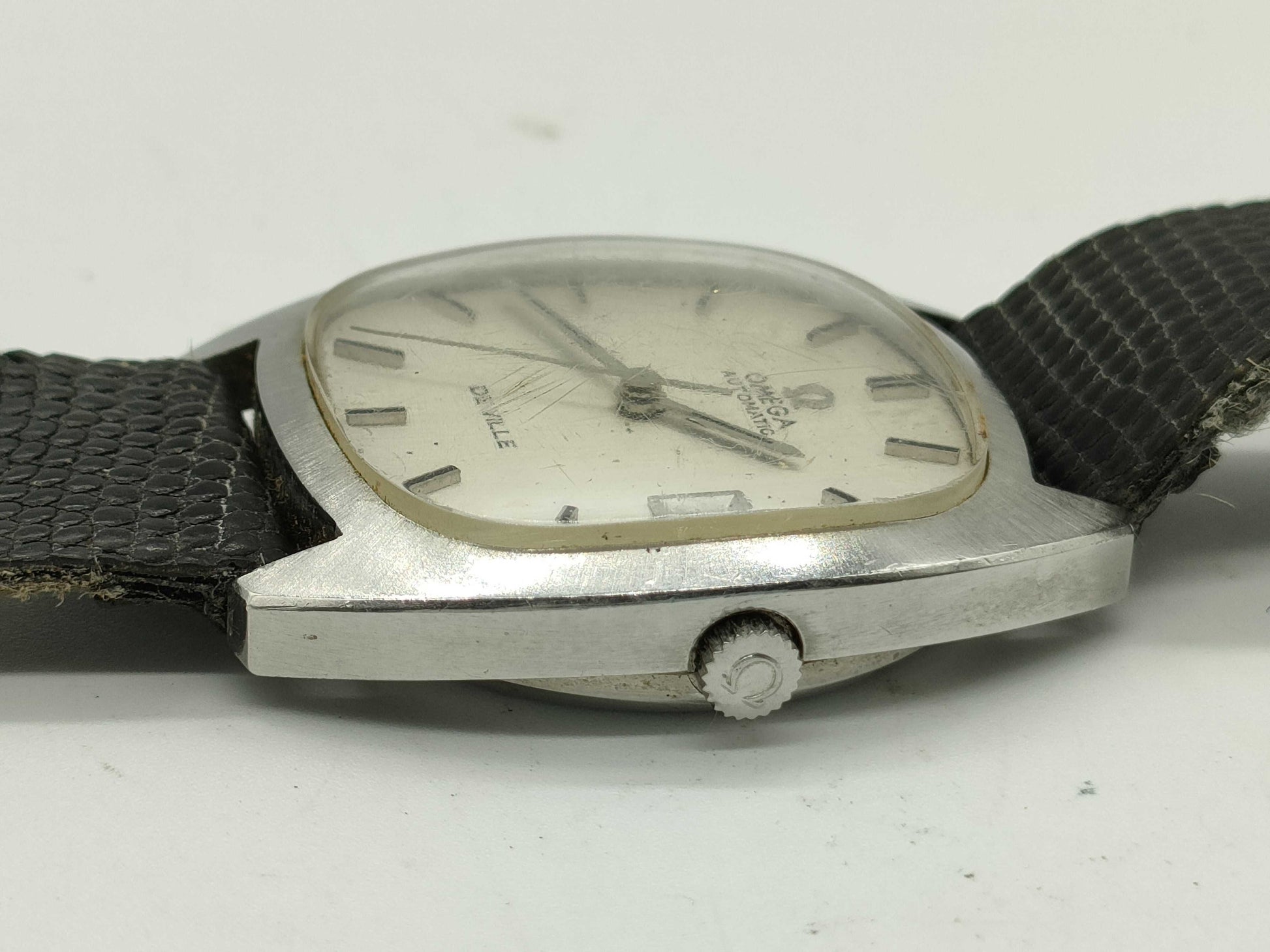 OMEGA De Ville Automatic Square Silver Boys' Watch