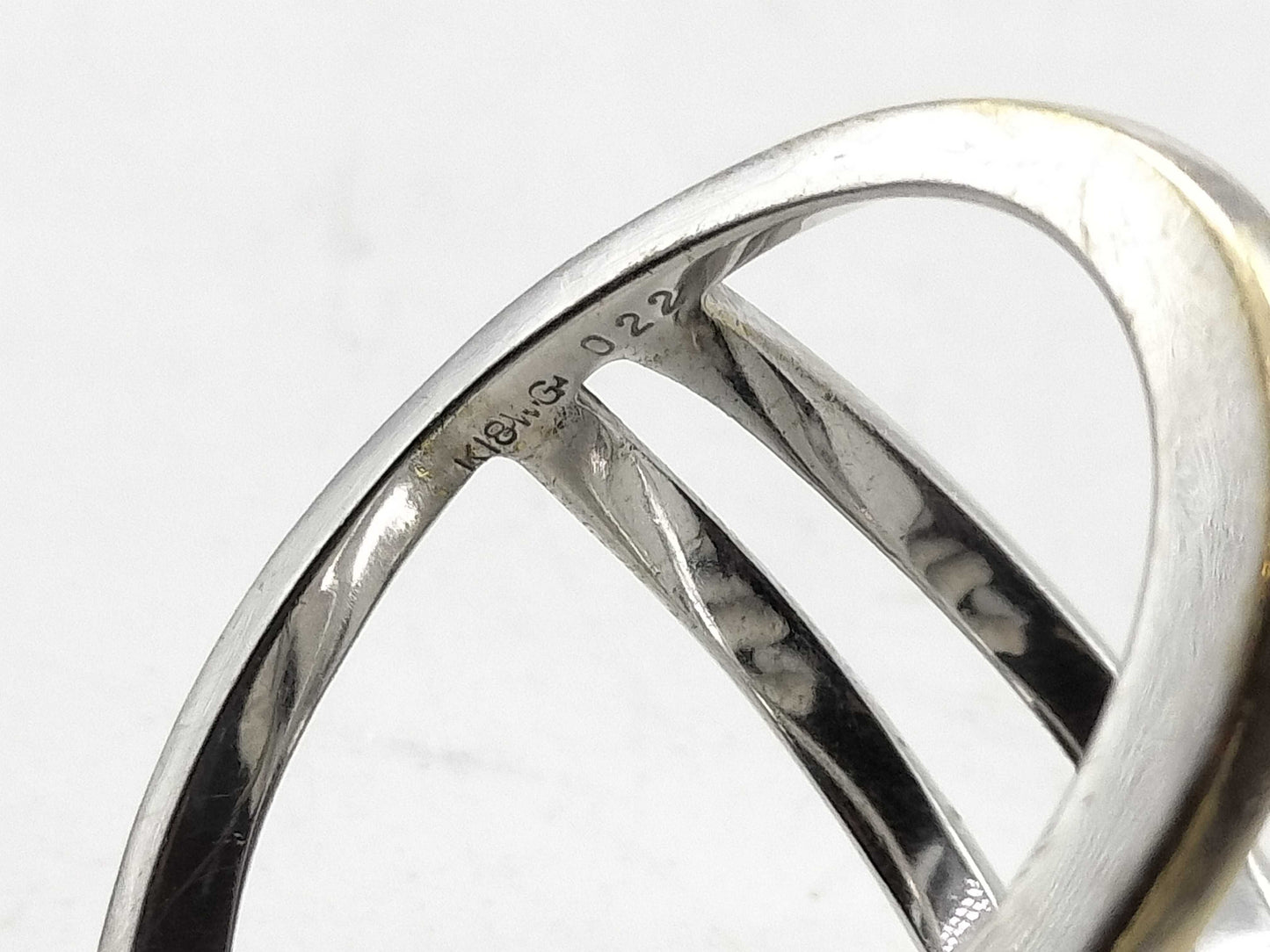 D0.22ct K18WG 8.6g Ring