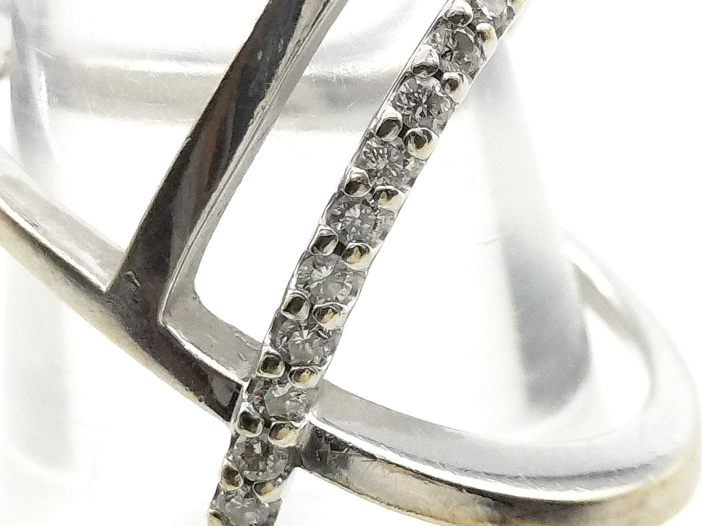 D0.22ct K18WG 8.6g Ring