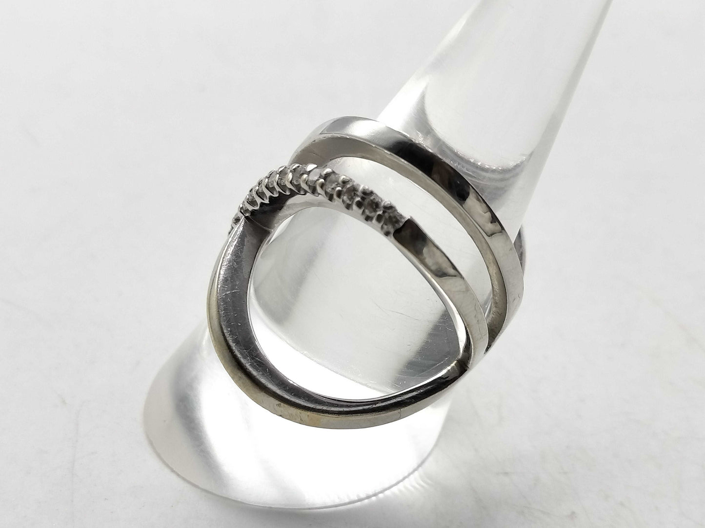 D0.22ct K18WG 8.6g Ring