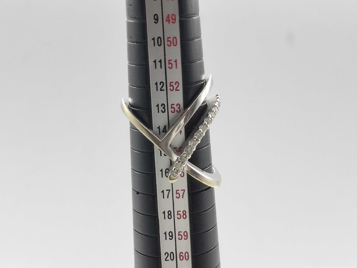 D0.22ct K18WG 8.6g Ring