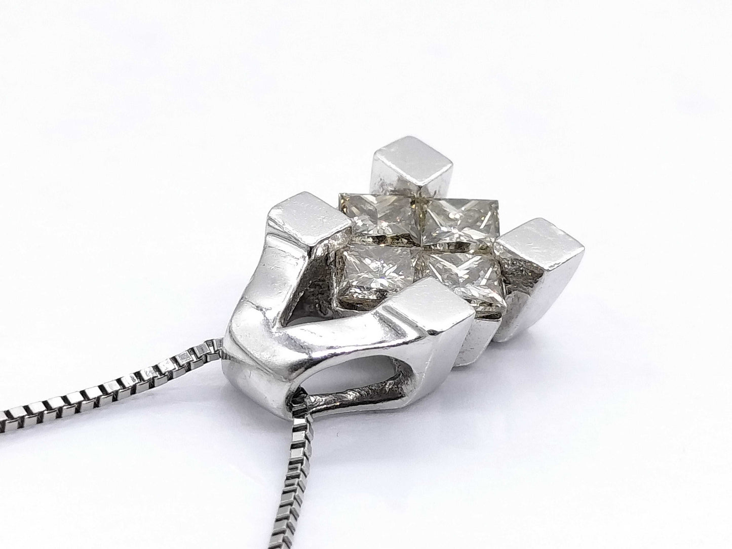 D0.75ct PT900/850 5.4g Necklace