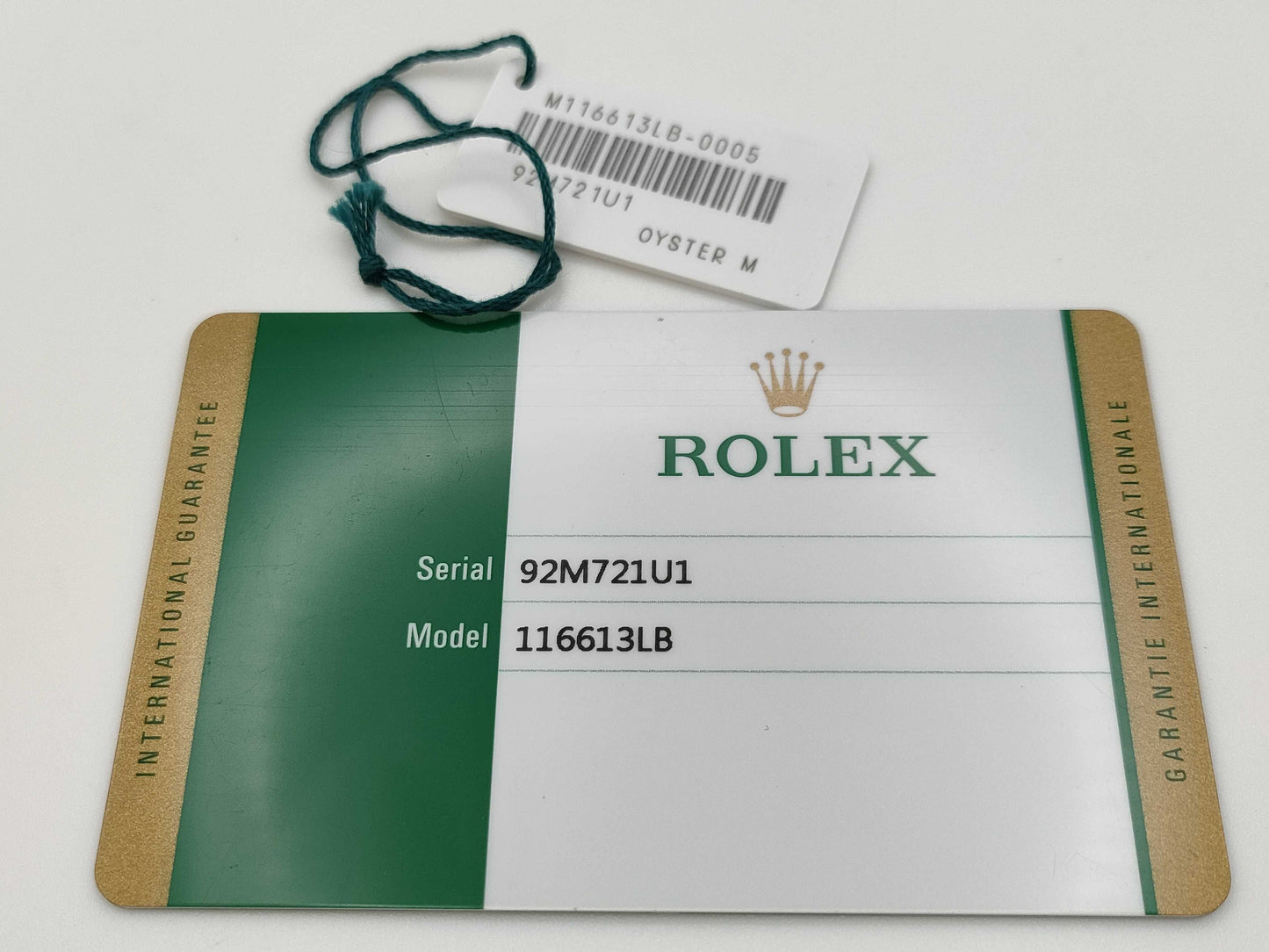 ROLEX 116613LB 92M721U1 Blue Dial Men's Watch
