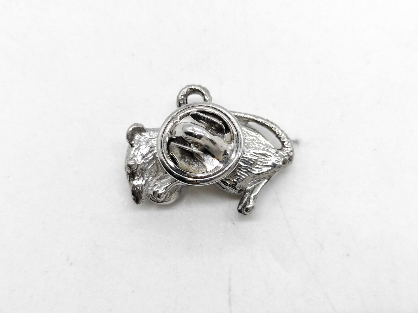 Dunhill Mouse Motif SV925 5.6g Tie Pin/Cufflinks