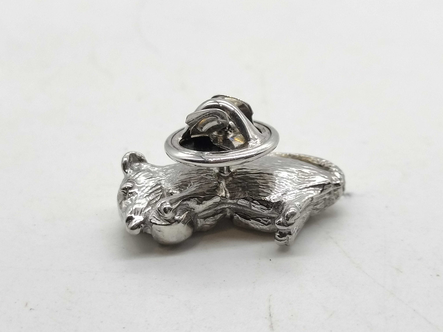 Dunhill Mouse Motif SV925 5.6g Tie Pin/Cufflinks