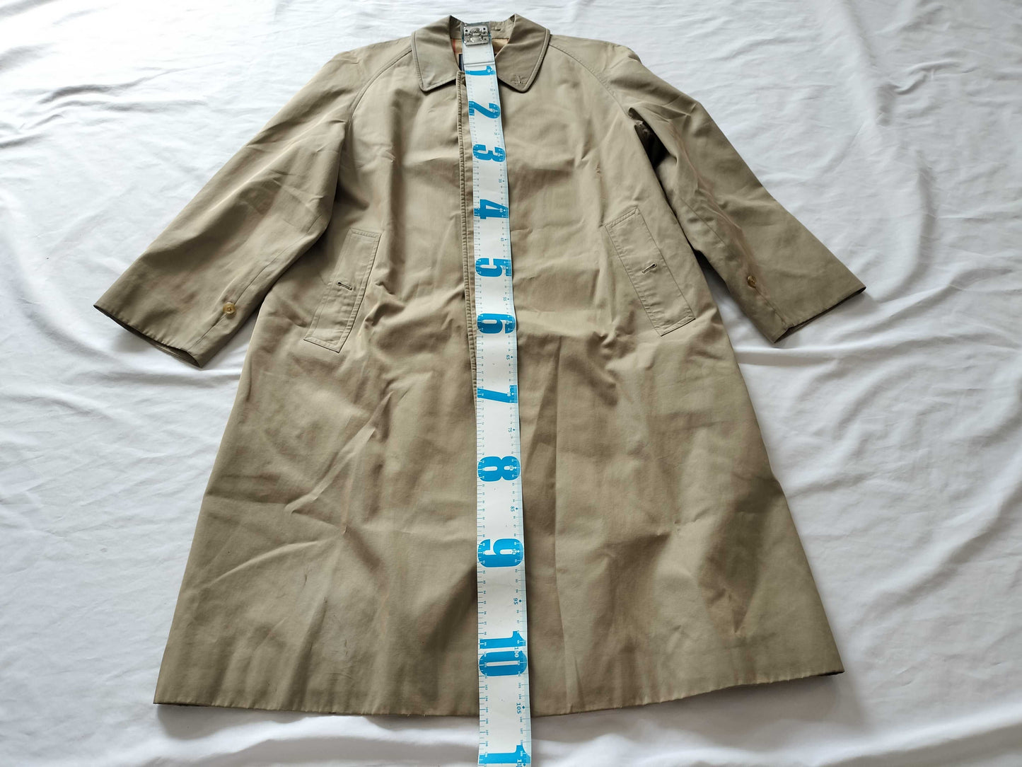 (10462_0214) BURBERRY Nova Plaid Trench Coat Coat
