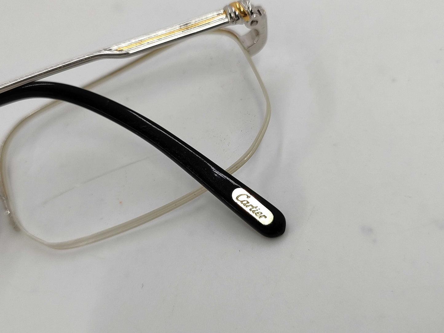 (10461_0072) ◆Cartier 140 Glasses Prescription Sunglasses