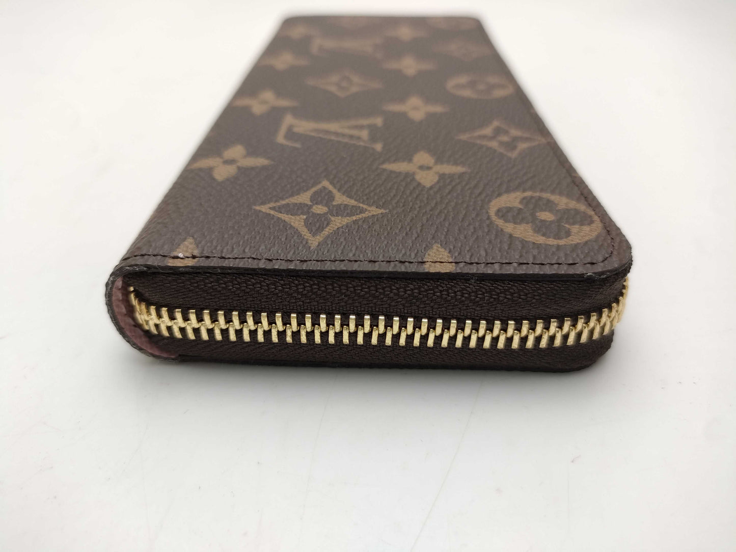 LOUIS VUITTON Monogram M61298 Portefeuille Clemence Rose Ballerine Wallet